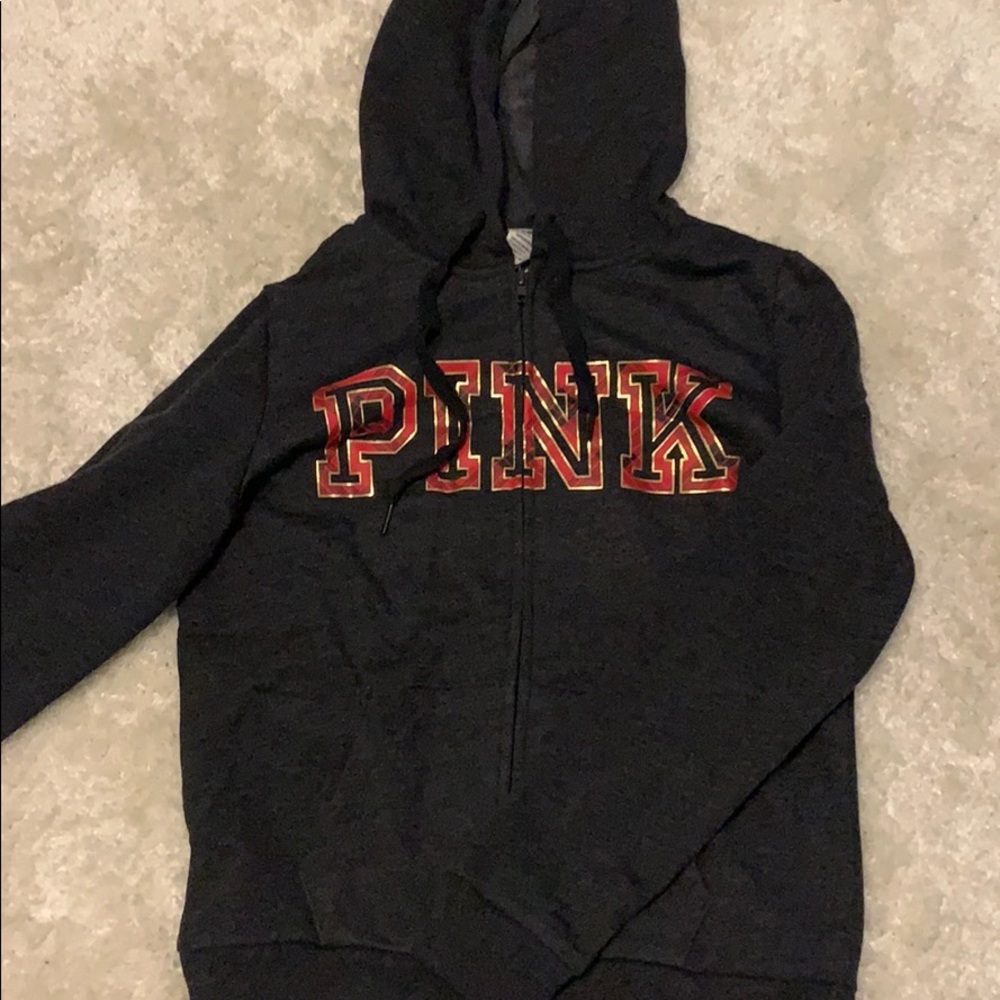 PINK zip up hoodie.